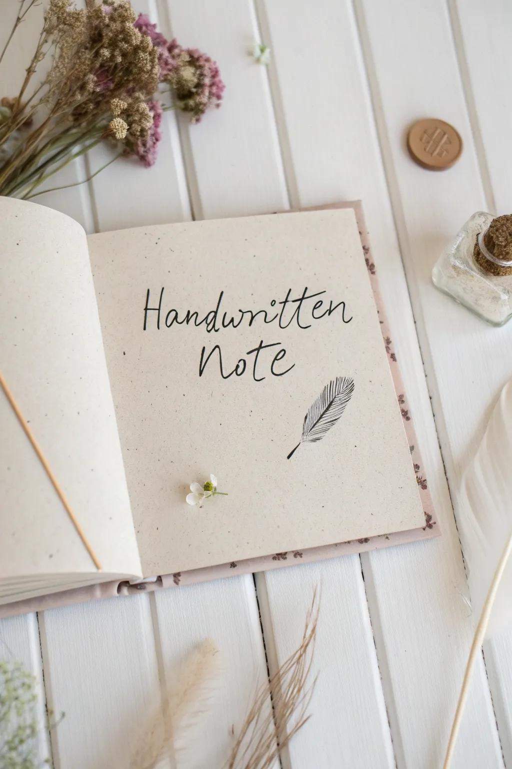 Capture your story with the elegance of handwritten memories.
