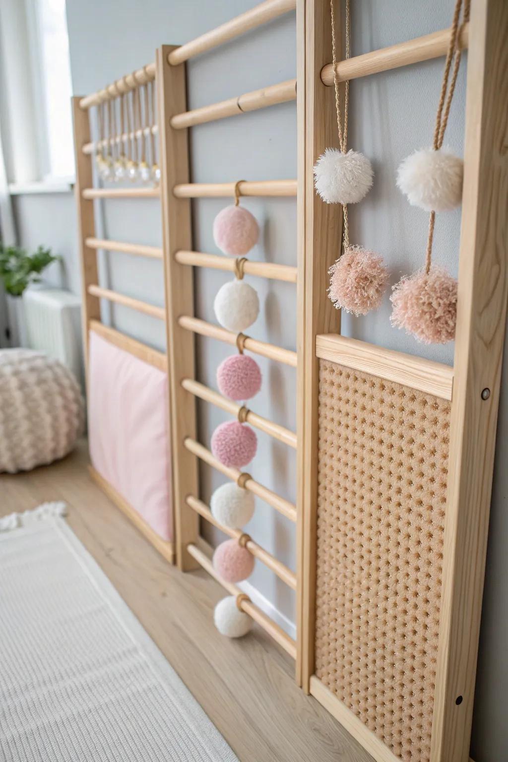 Discover the art of texture with a sensory wall that soothes and inspires.