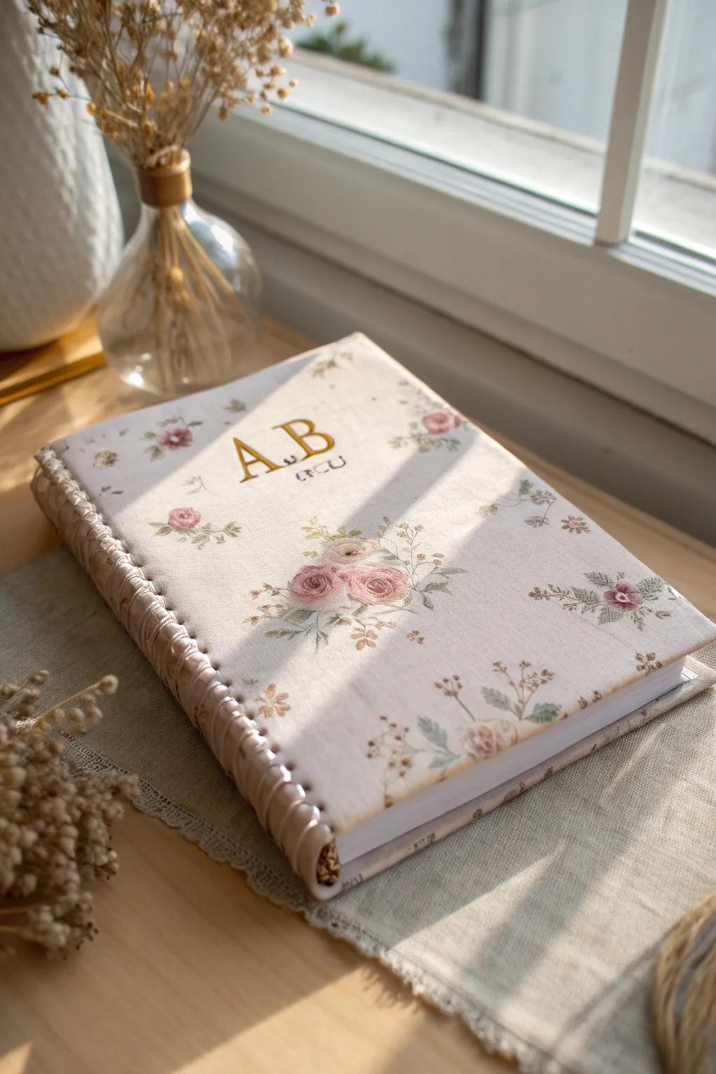 Personalize your school supplies with charming fabric-covered notebooks—where elegance meets creativity.
