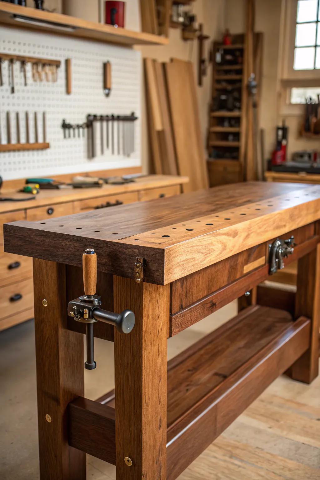 Elevate your craft with an adjustable height workbench – where comfort meets precision.