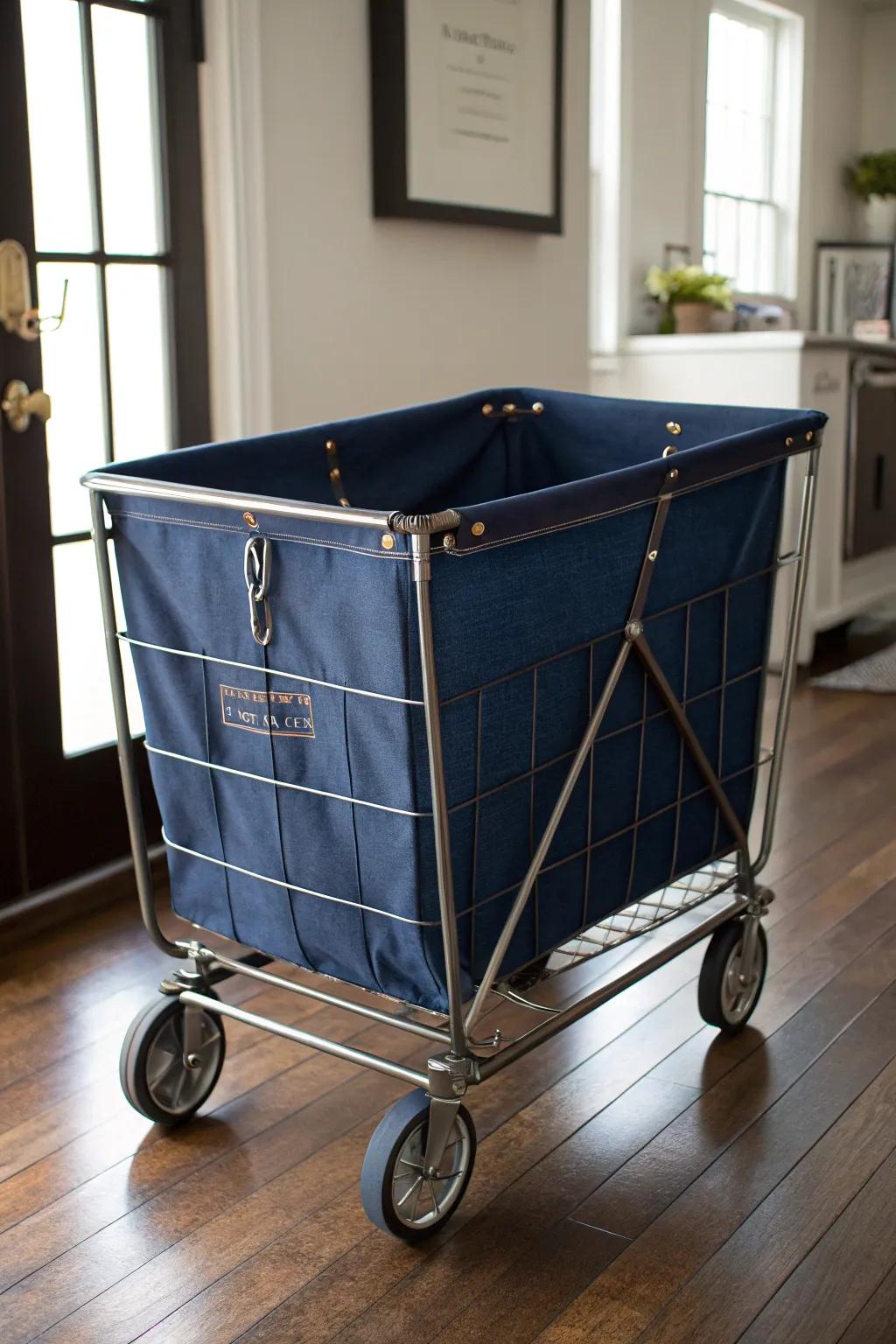 Elevate your laundry routine with this stylish DIY cart transformation.