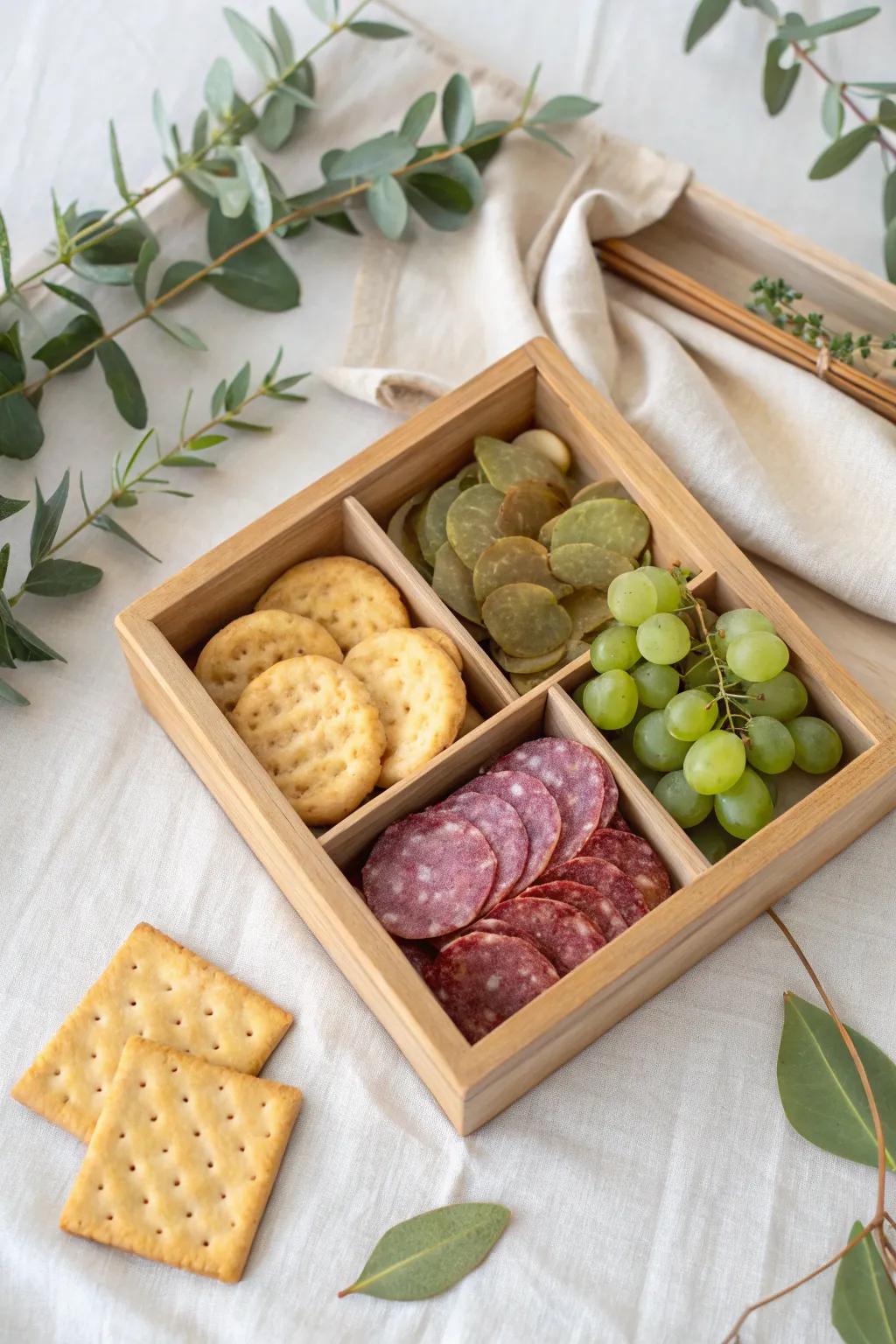 Elevate your picnic game with this chic snackle box combo—perfect for a day of outdoor crafting and relaxation.