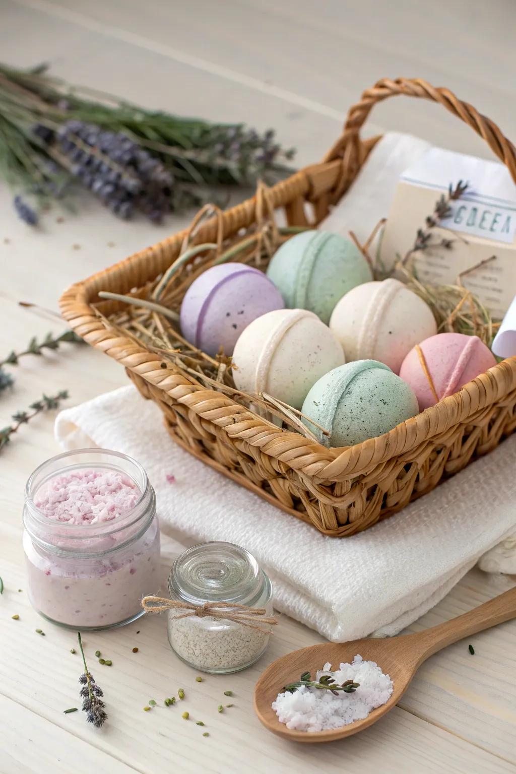 Craft your own spa escape with bespoke bath bombs and scrubs. #DIYDelight #ScandiBoho
