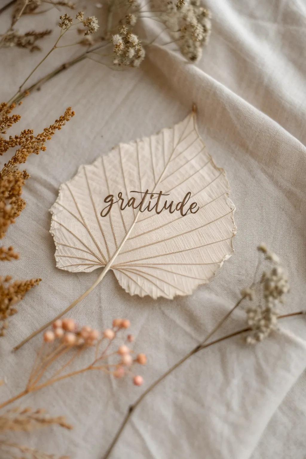 Capture the essence of Thanksgiving with handcrafted gratitude leaves, a perfect blend of simplicity and heartfelt expression.