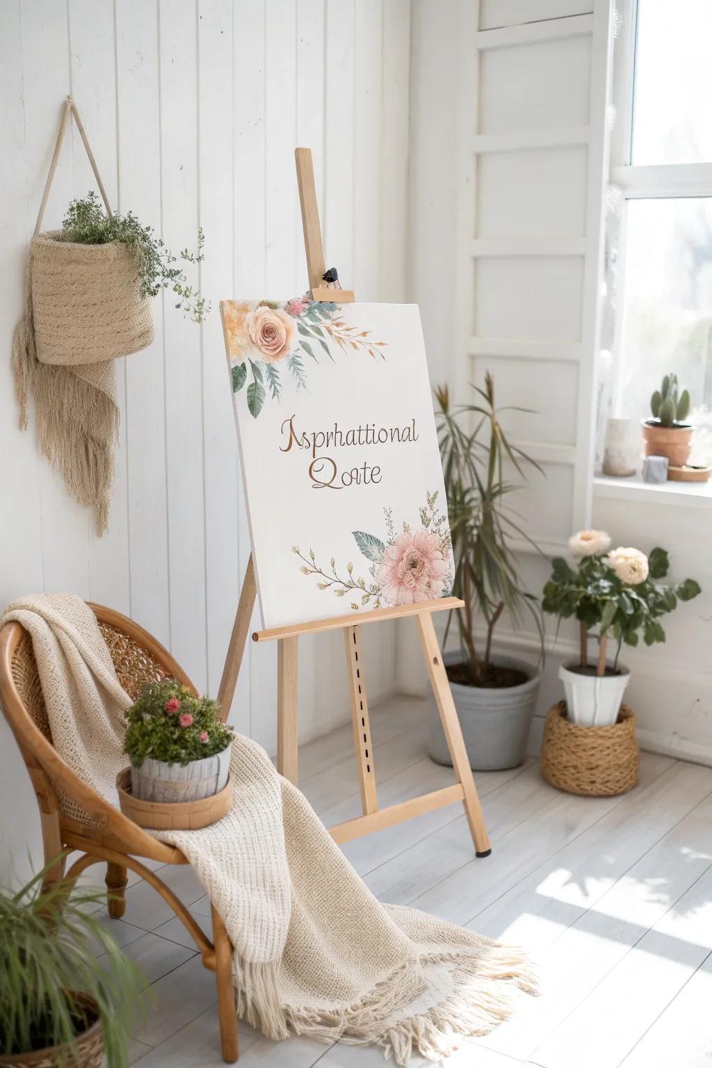 Inspire your space with the elegance of personalized art. 🌿✨