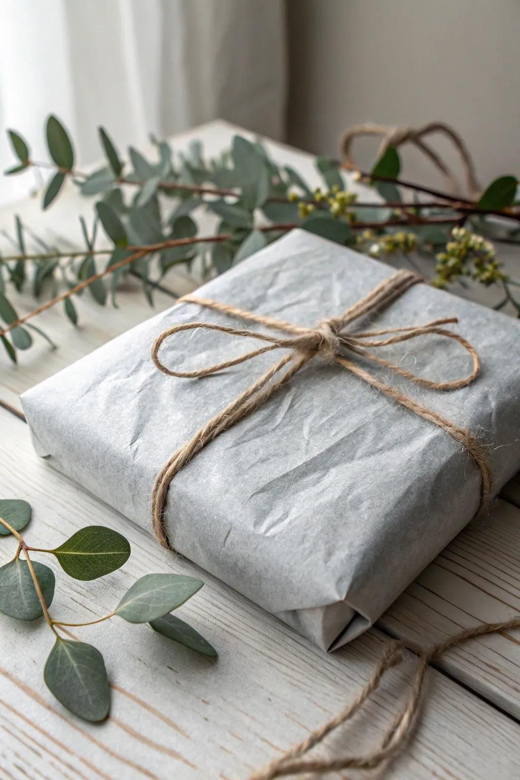 Elevate your gift-giving with minimalist monochrome elegance.