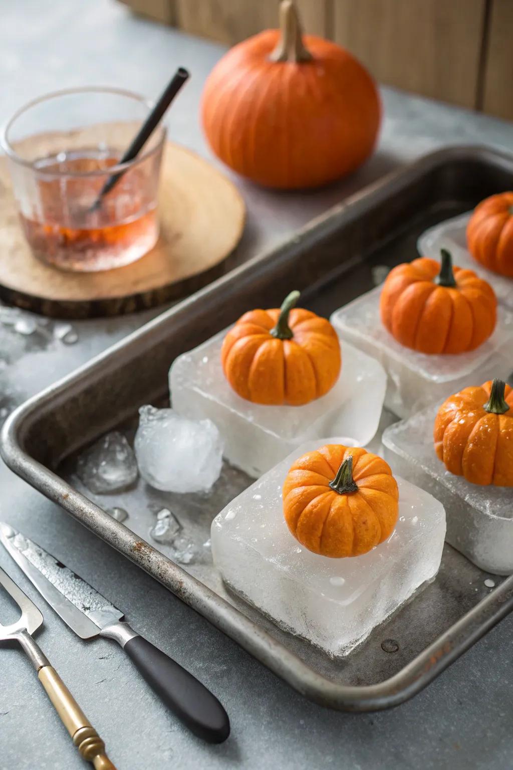 Discover frozen treasures with this unique pumpkin activity.