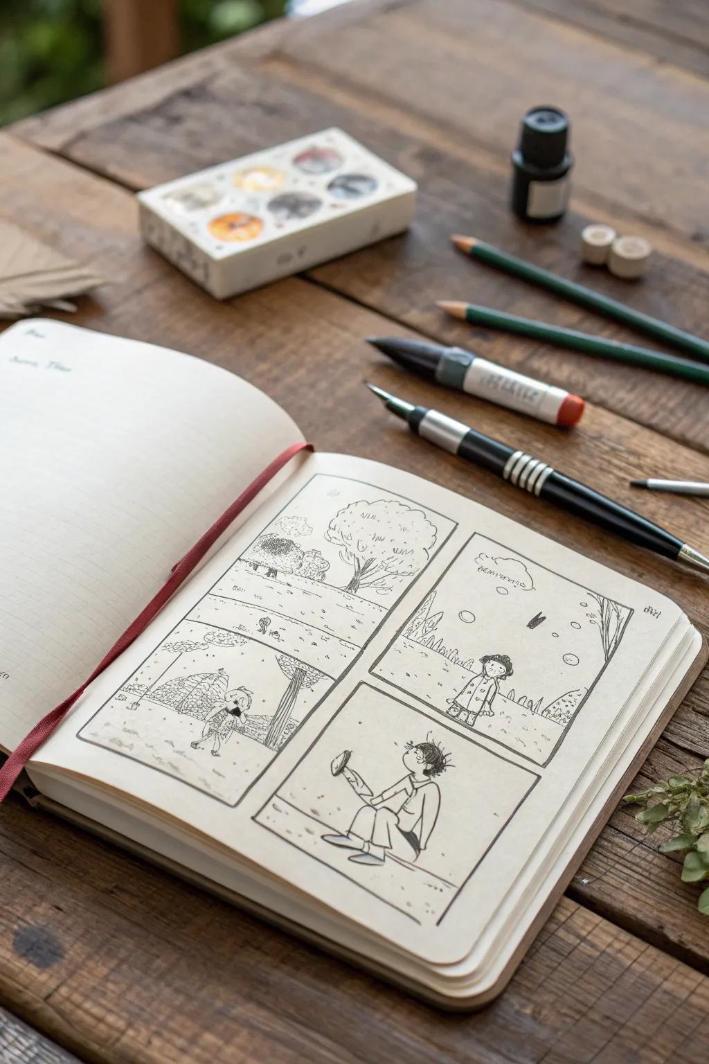 Tell your story through art—capture life's moments with minimalist charm.