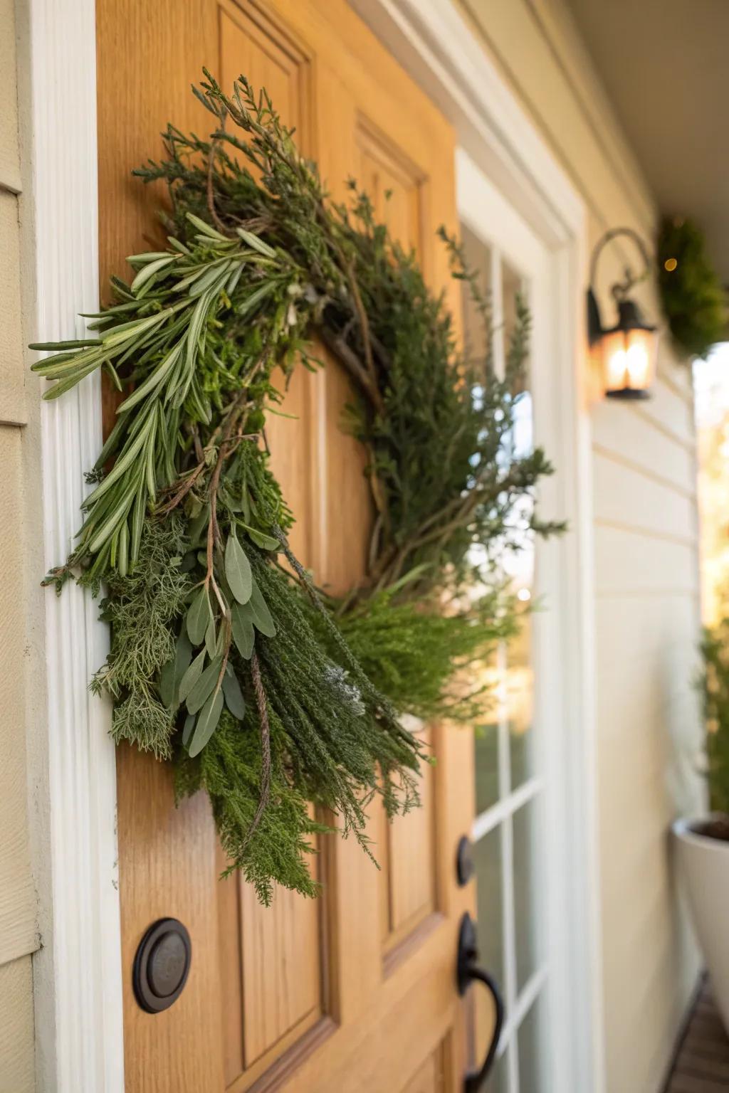 Herbal harmony brings both beauty and aroma to your door.
