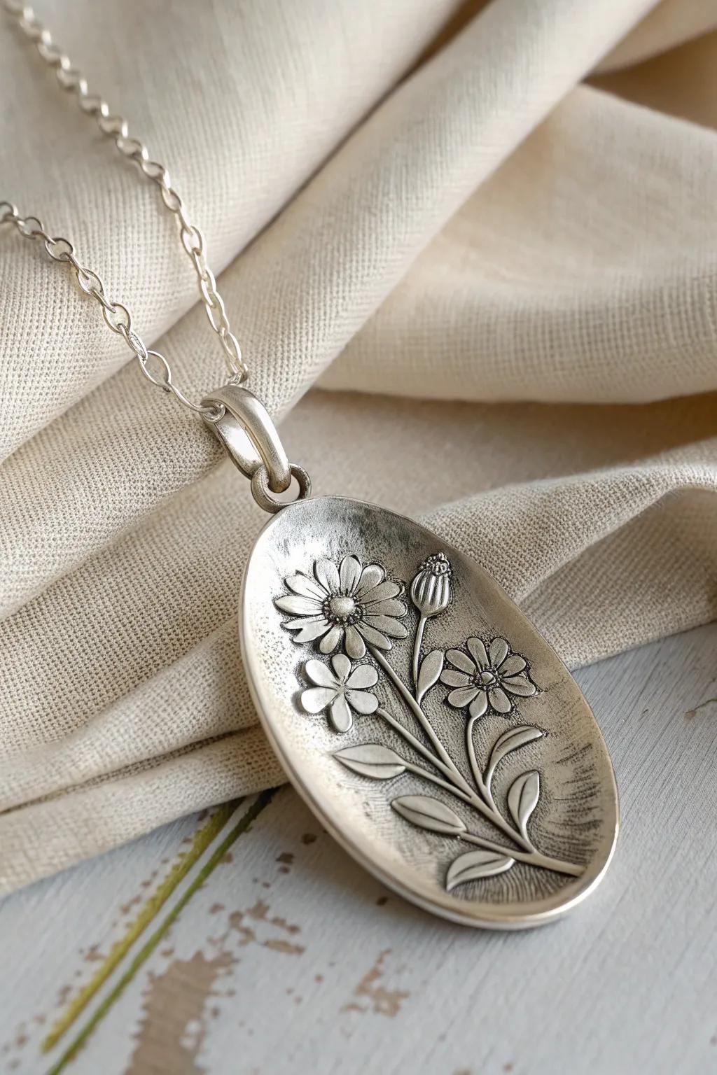 Elegance in simplicity: Discover the beauty of upcycled floral spoon jewelry.