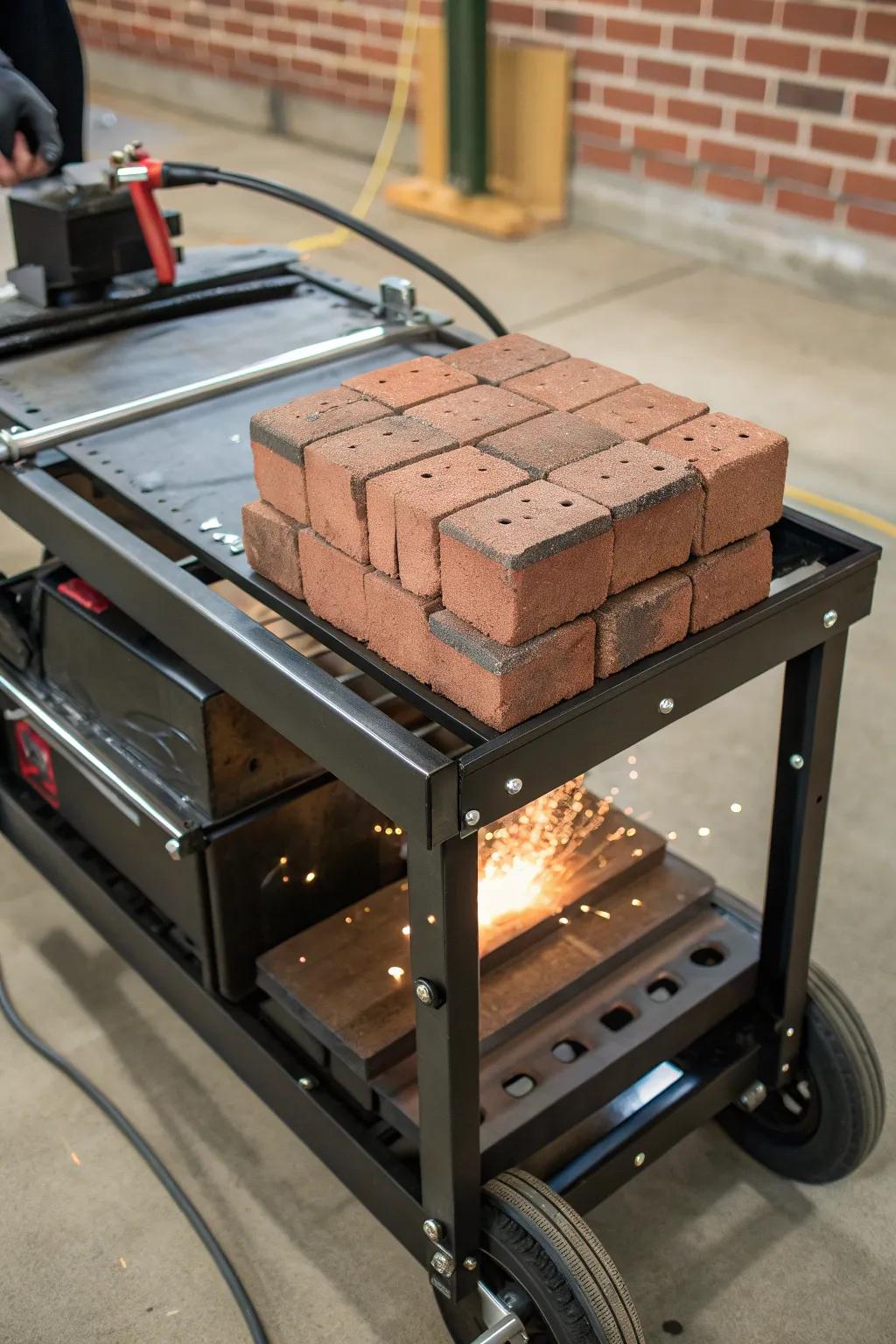 Preserve Your Craft: A sturdy firebrick platform for enduring heat protection.