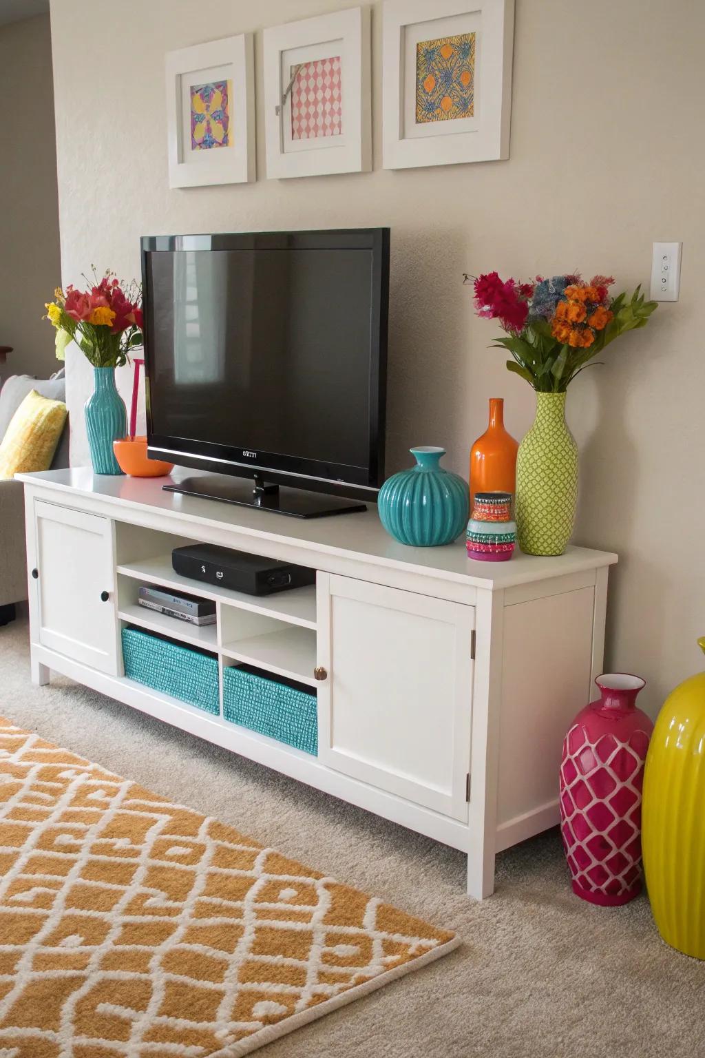 Lift your space with playful pops of color.
