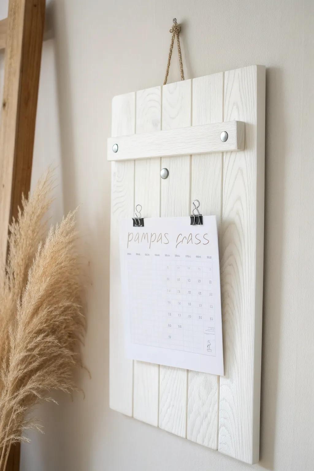 Embrace simplicity with a touch of elegance: the perfect minimalist bulletin board.