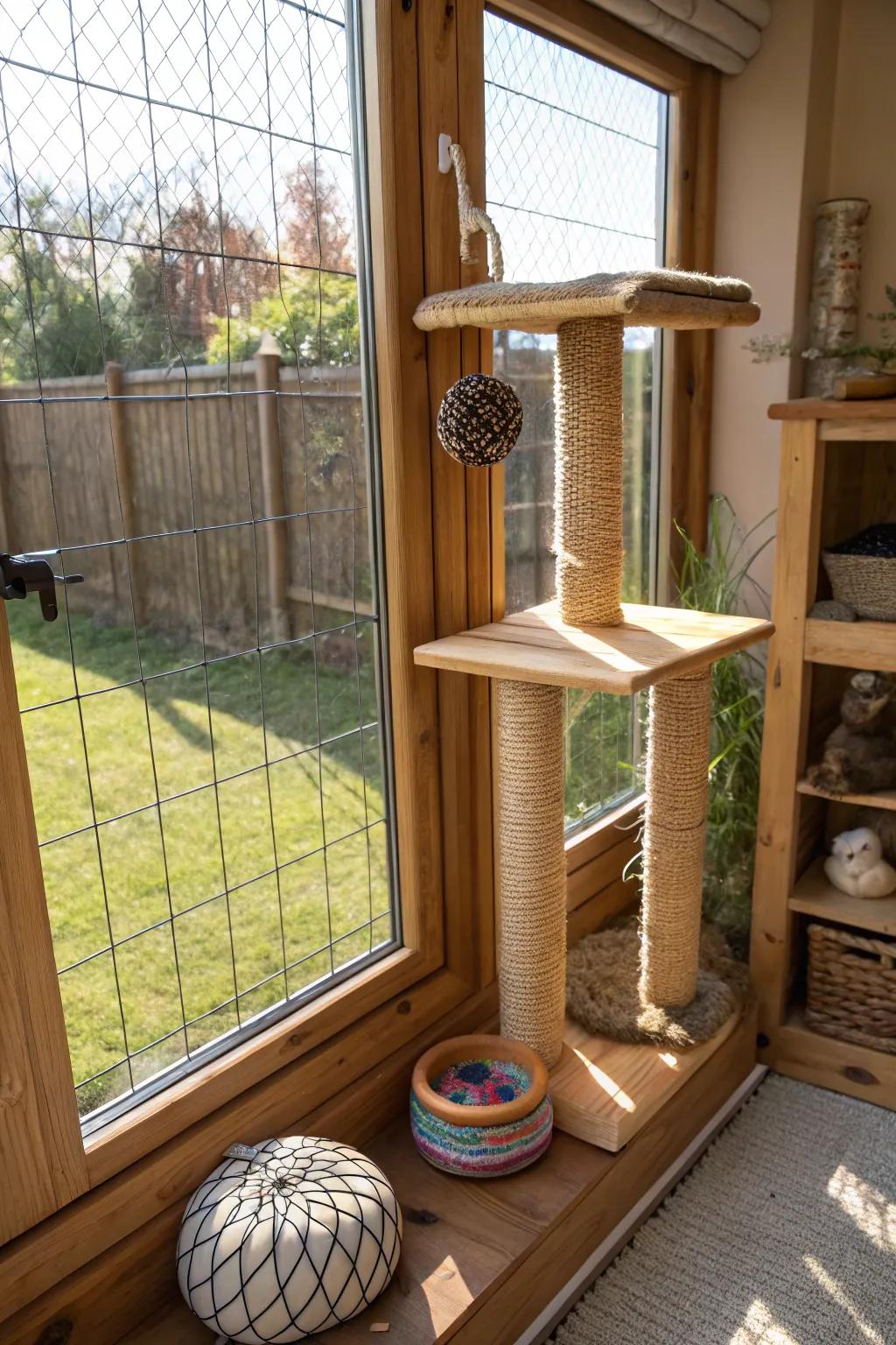 Crafting the perfect feline haven: where design meets function.