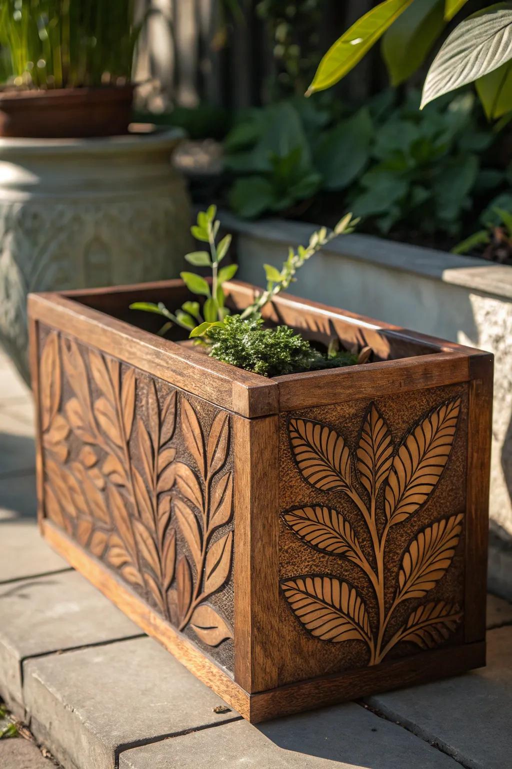 Elevate your garden with handcrafted wooden planters that tell a story.