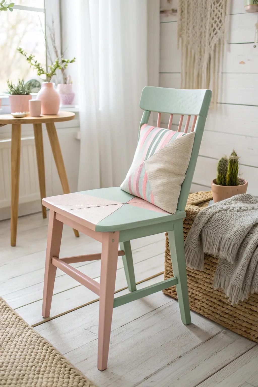 Transform your space with a chic color block chair—where minimalism meets playful elegance.