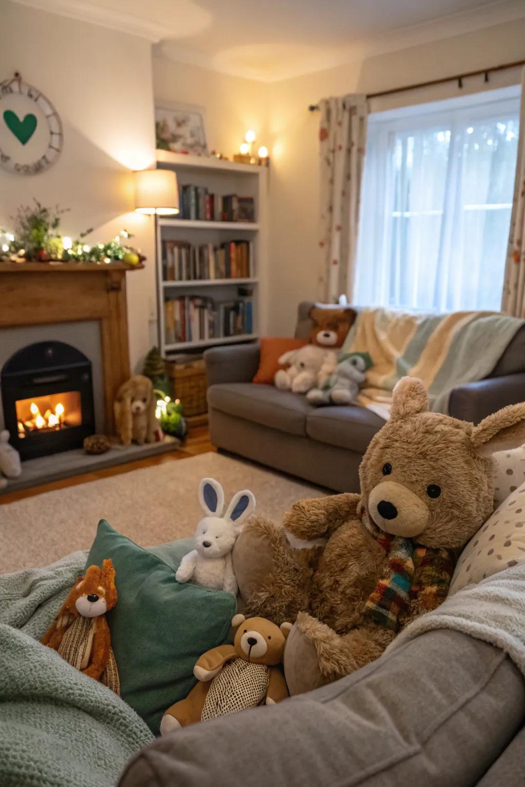 Soft toys bring a cuddly charm to your decor.
