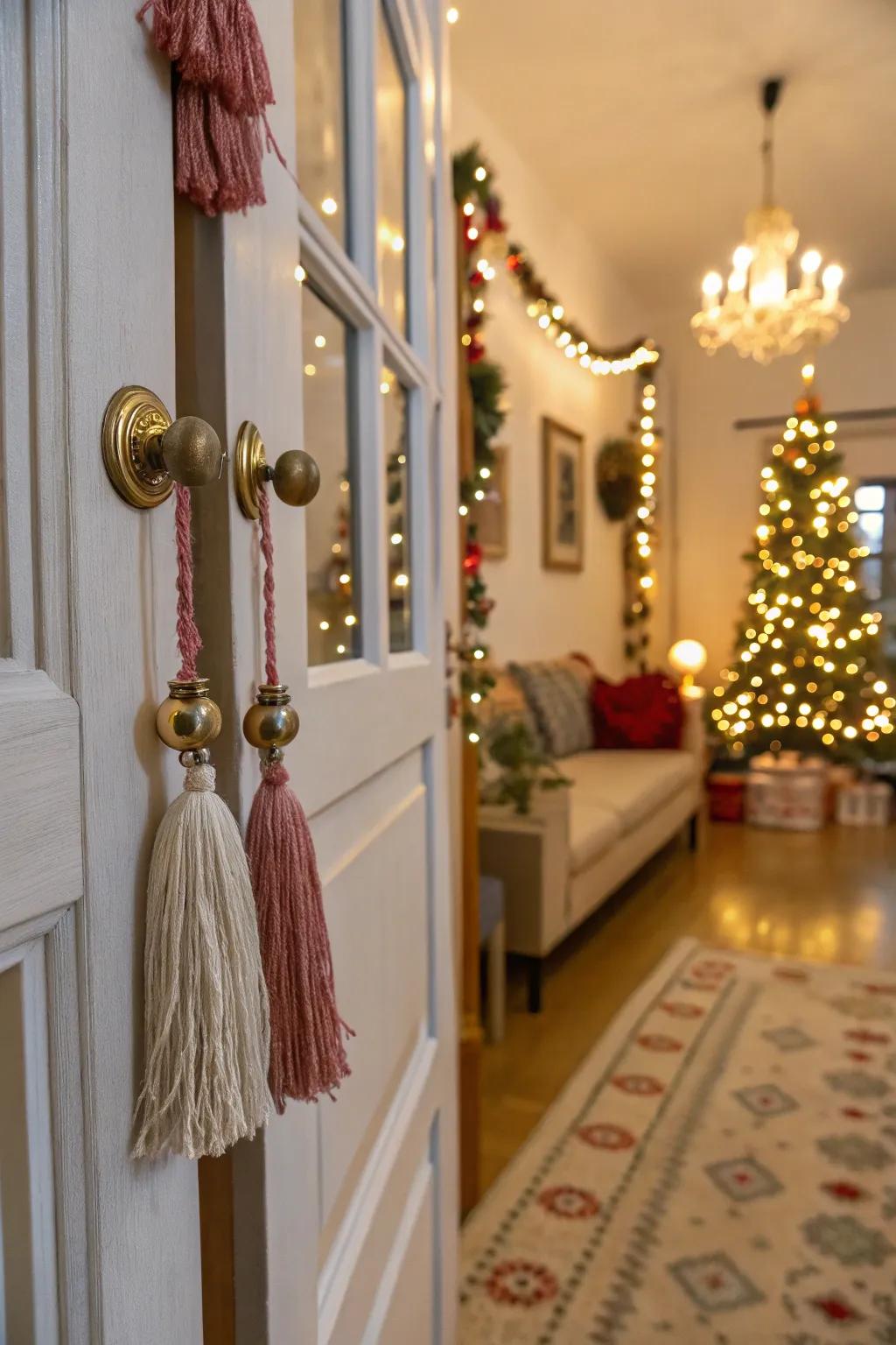 Playful tassels adding a festive touch around the home.