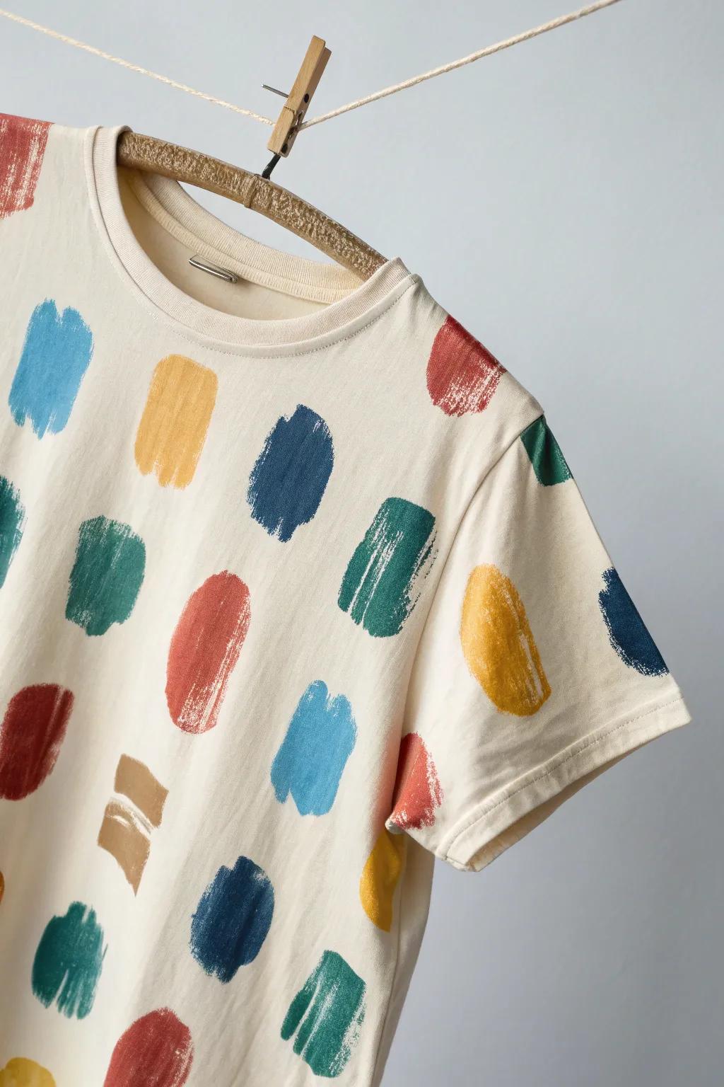 Celebrate 100 days of school with a splash of creativity and color! 🎨👕 #MinimalistBoho #WearableArt #SchoolMilestone