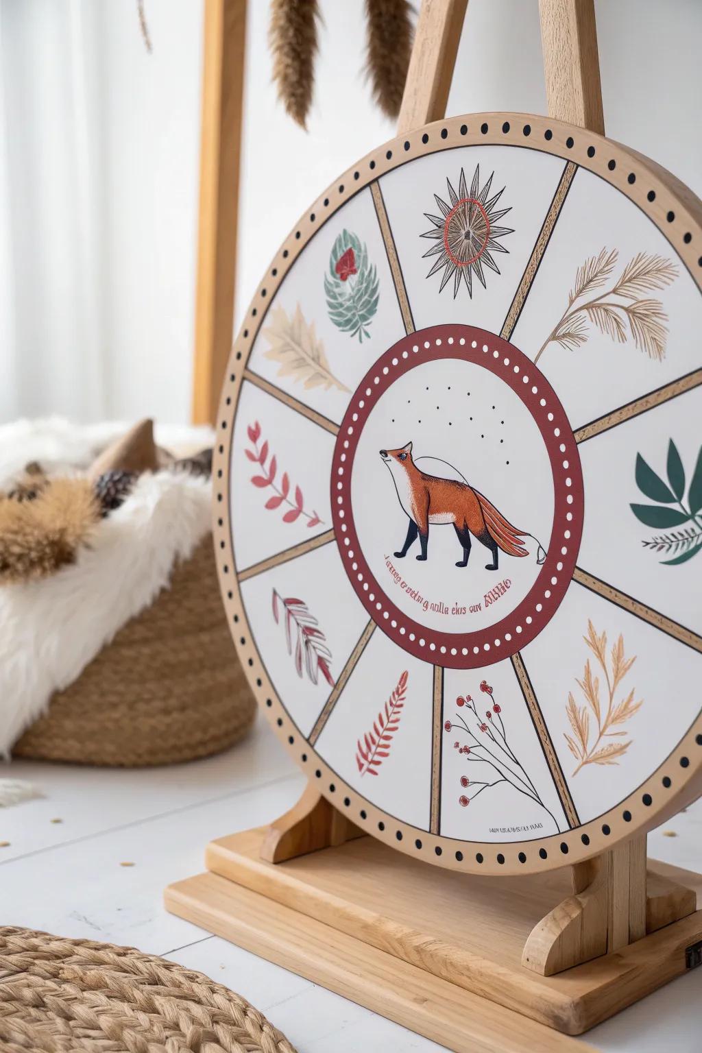 Spin to Discover: A minimalist marvel that makes learning about animals an adventure in style.