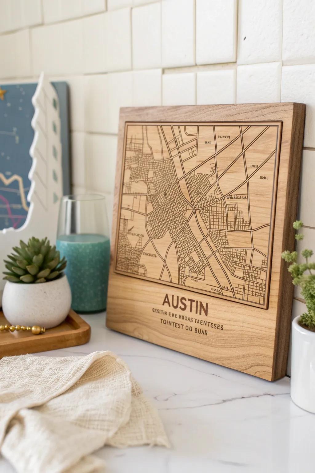 Celebrate your special place with a beautifully engraved map plaque—where memories and craftsmanship meet.