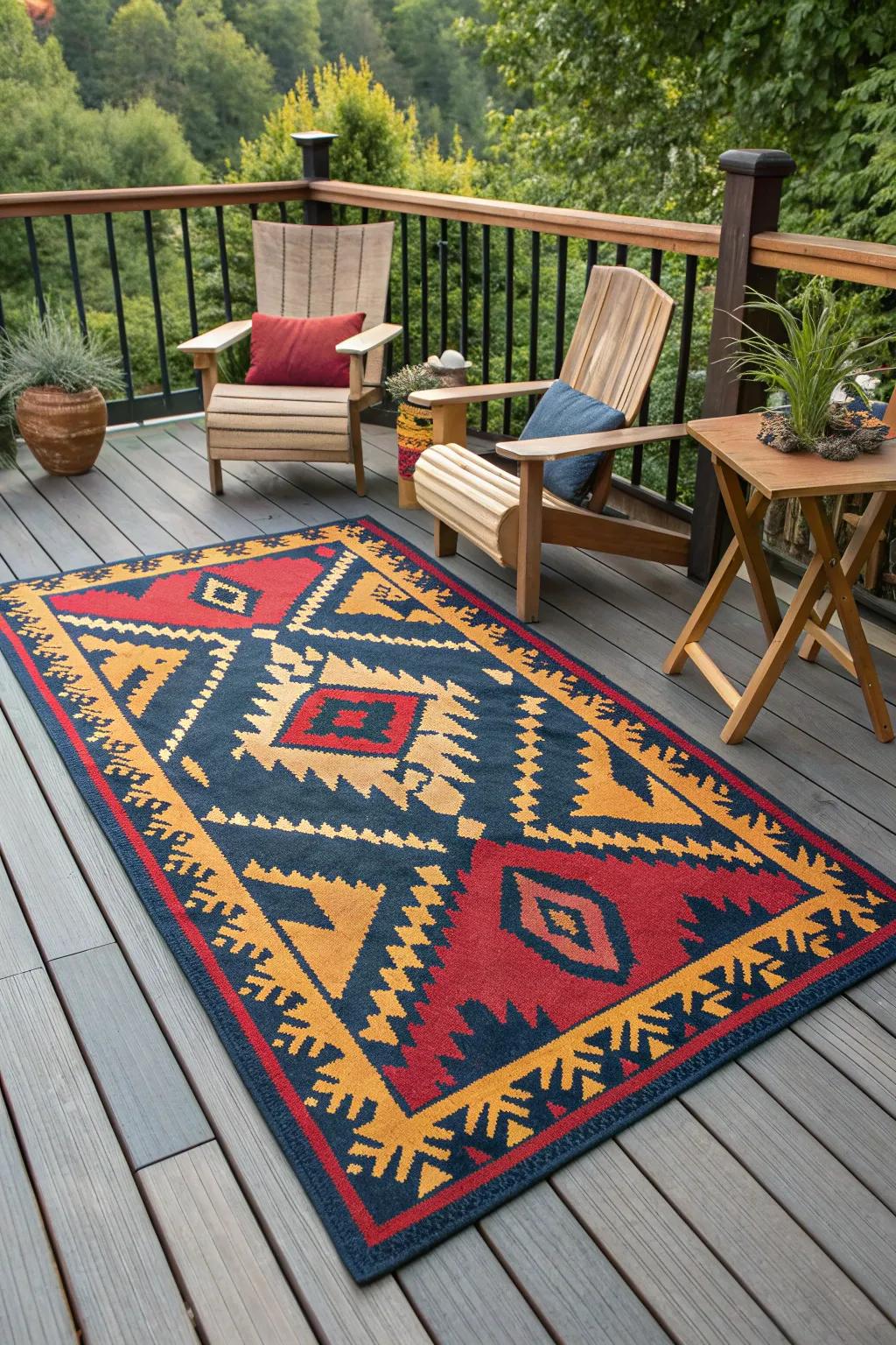 Elevate your outdoor space with a splash of color and craftsmanship.