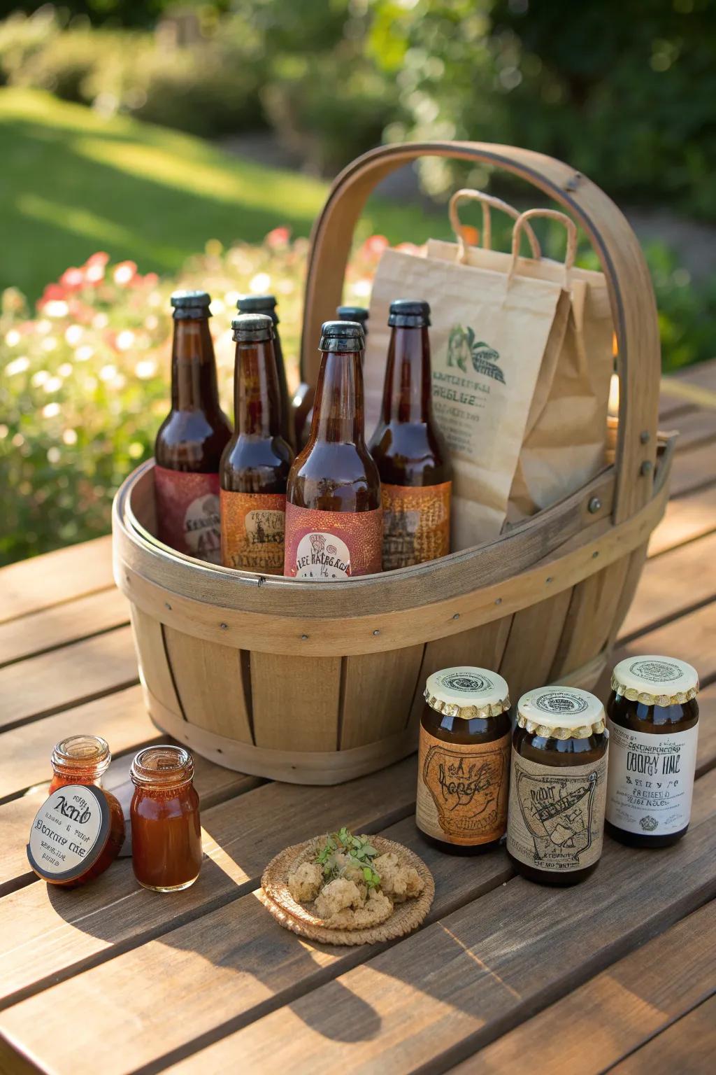 Elevate your BBQ game with the ultimate beer basket, a grill master's dream.
