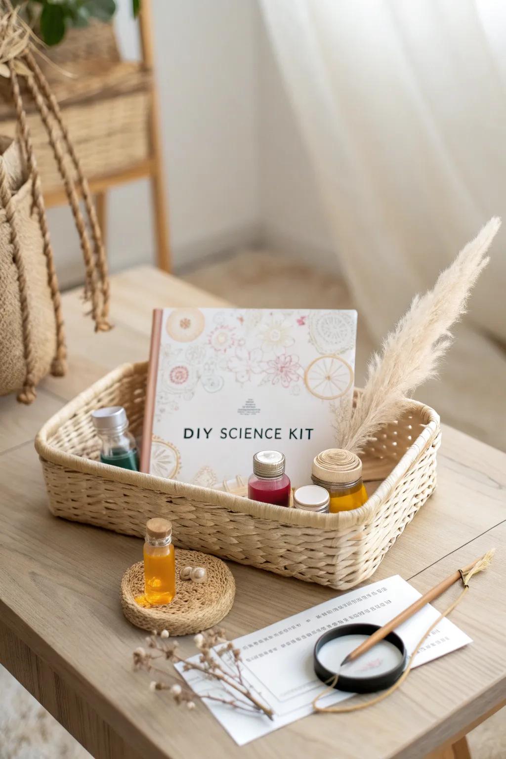 Unleash curiosity with this beautifully crafted DIY science kit – a perfect non-candy Easter basket idea!