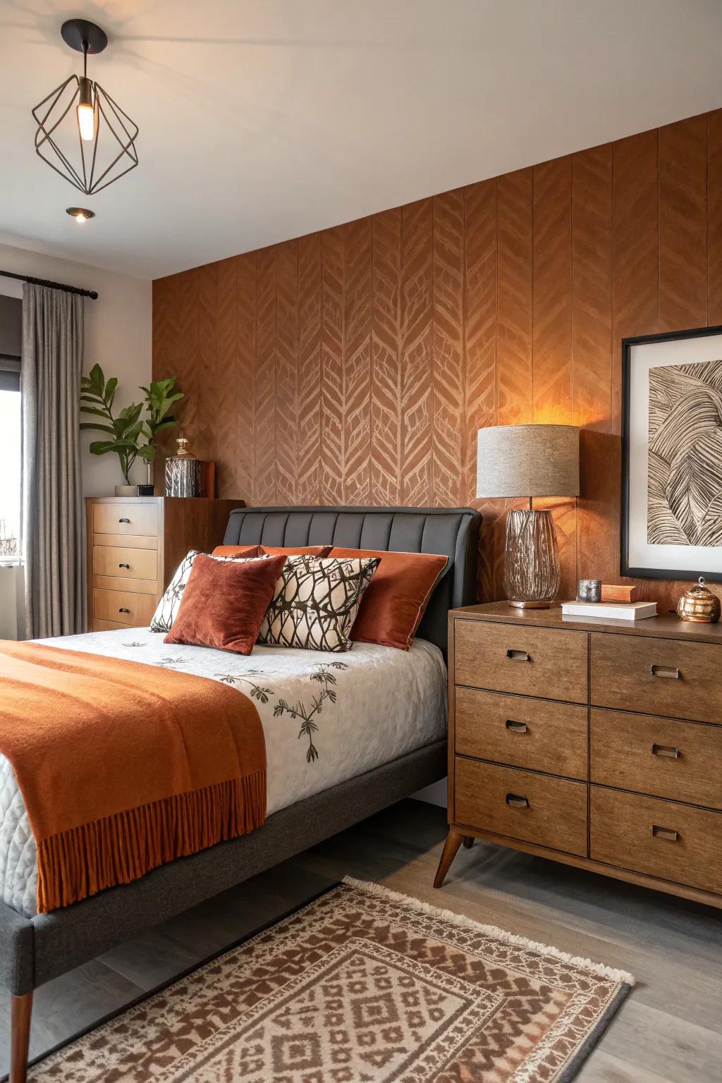 A stylish mix of modern and vintage elements.