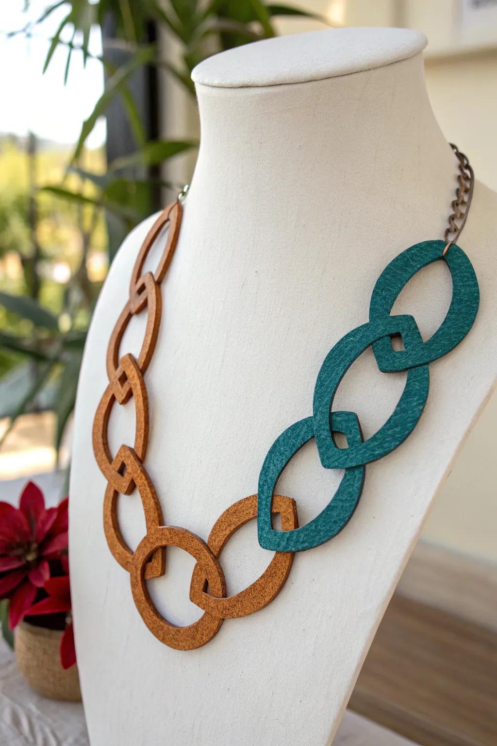 Eco-chic elegance: Discover the art of cardboard jewelry that blends bold design with sustainable fashion.