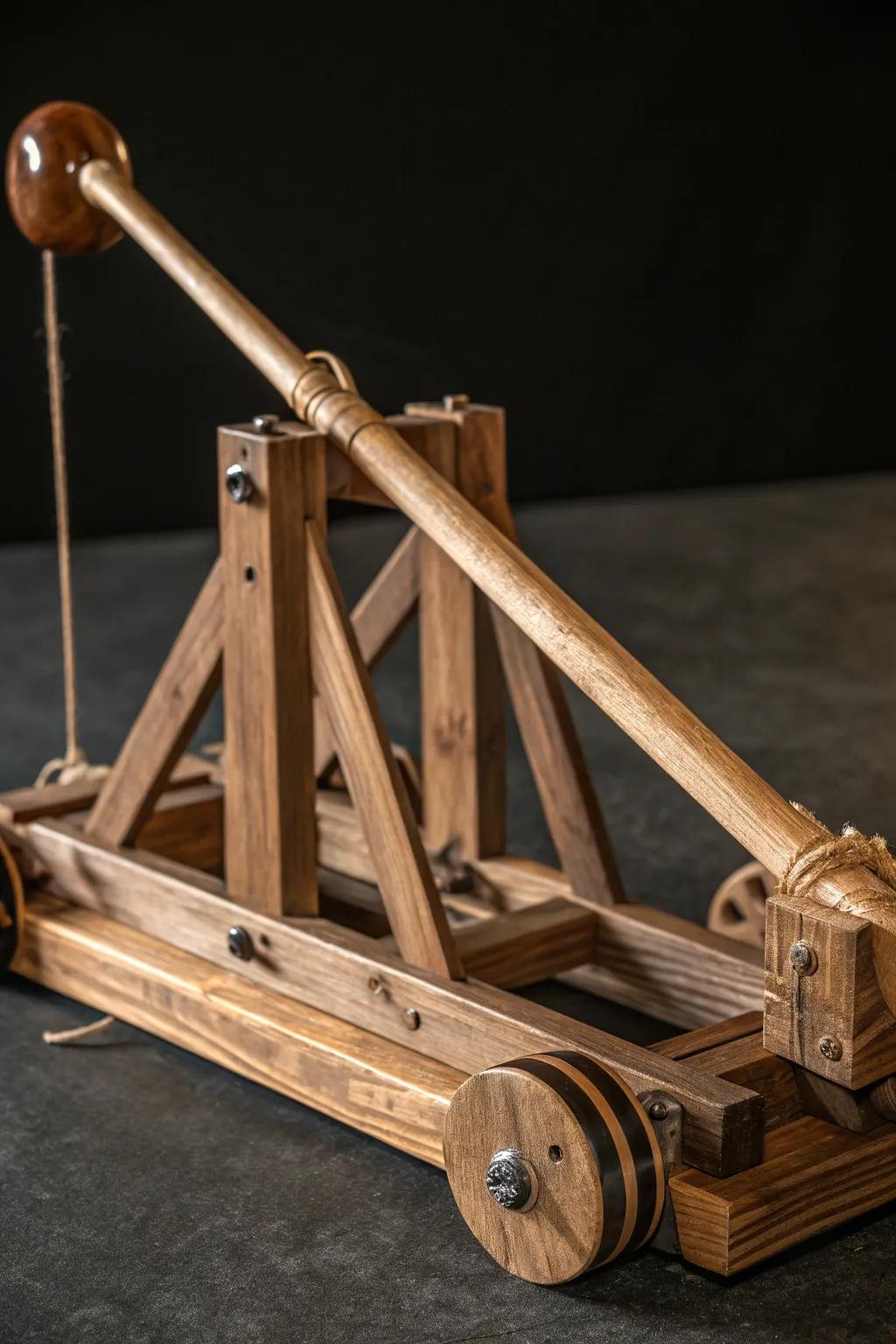 Unleash the power: Experiment with lever length to maximize your catapult's potential.