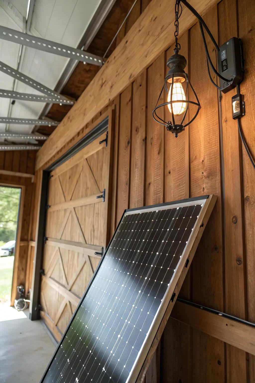 Illuminate your garage with the perfect blend of innovation and craftsmanship using a DIY solar power setup.