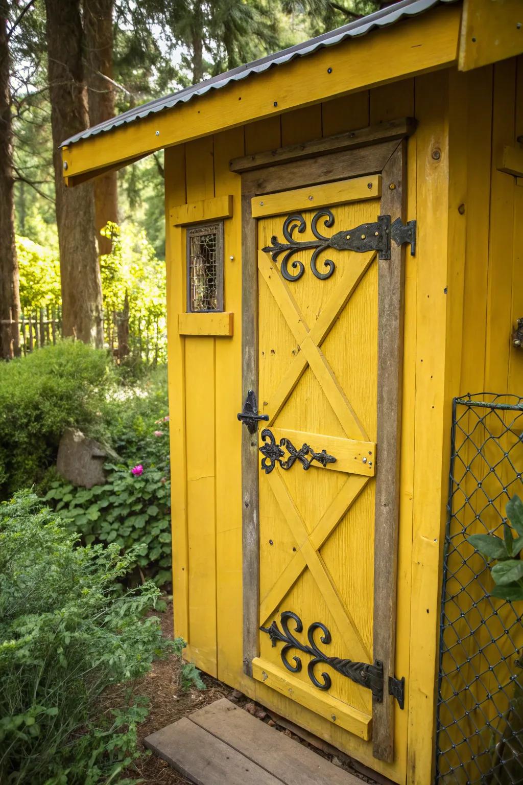 Brighten up your coop with a splash of sunny yellow!