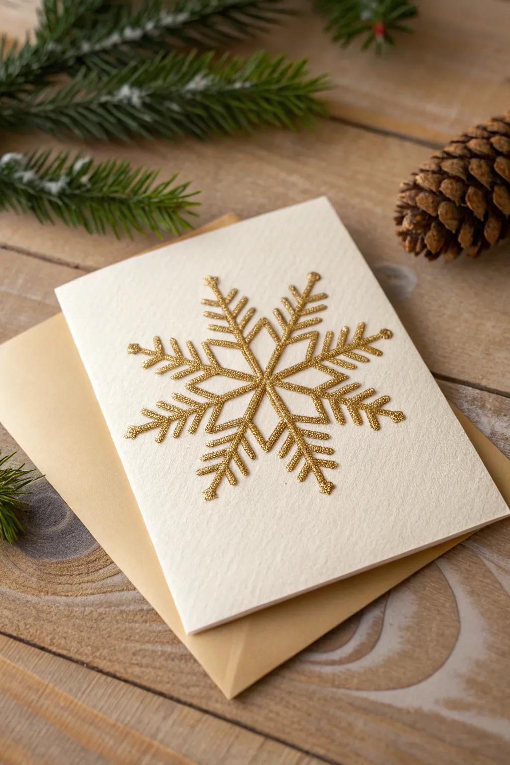 Discover the art of textured elegance in your holiday greetings with our handcrafted Christmas cards.
