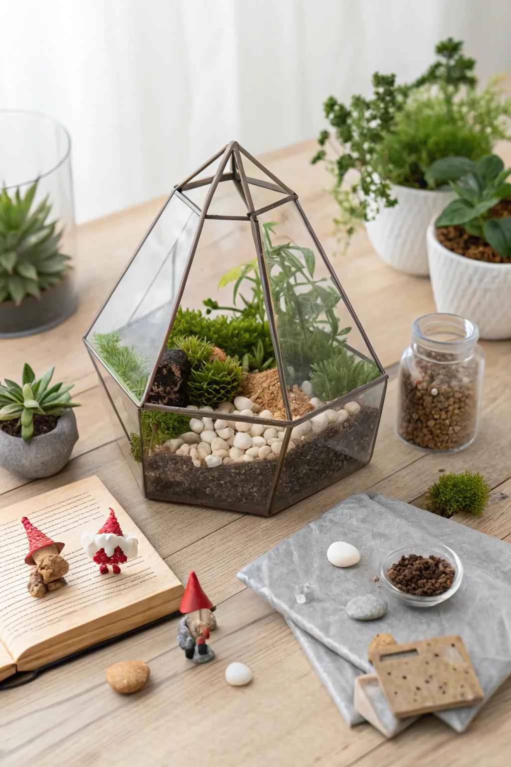 Bring a touch of nature and whimsy into your home with this charming DIY terrarium kit, perfect for a heartfelt Christmas gift.