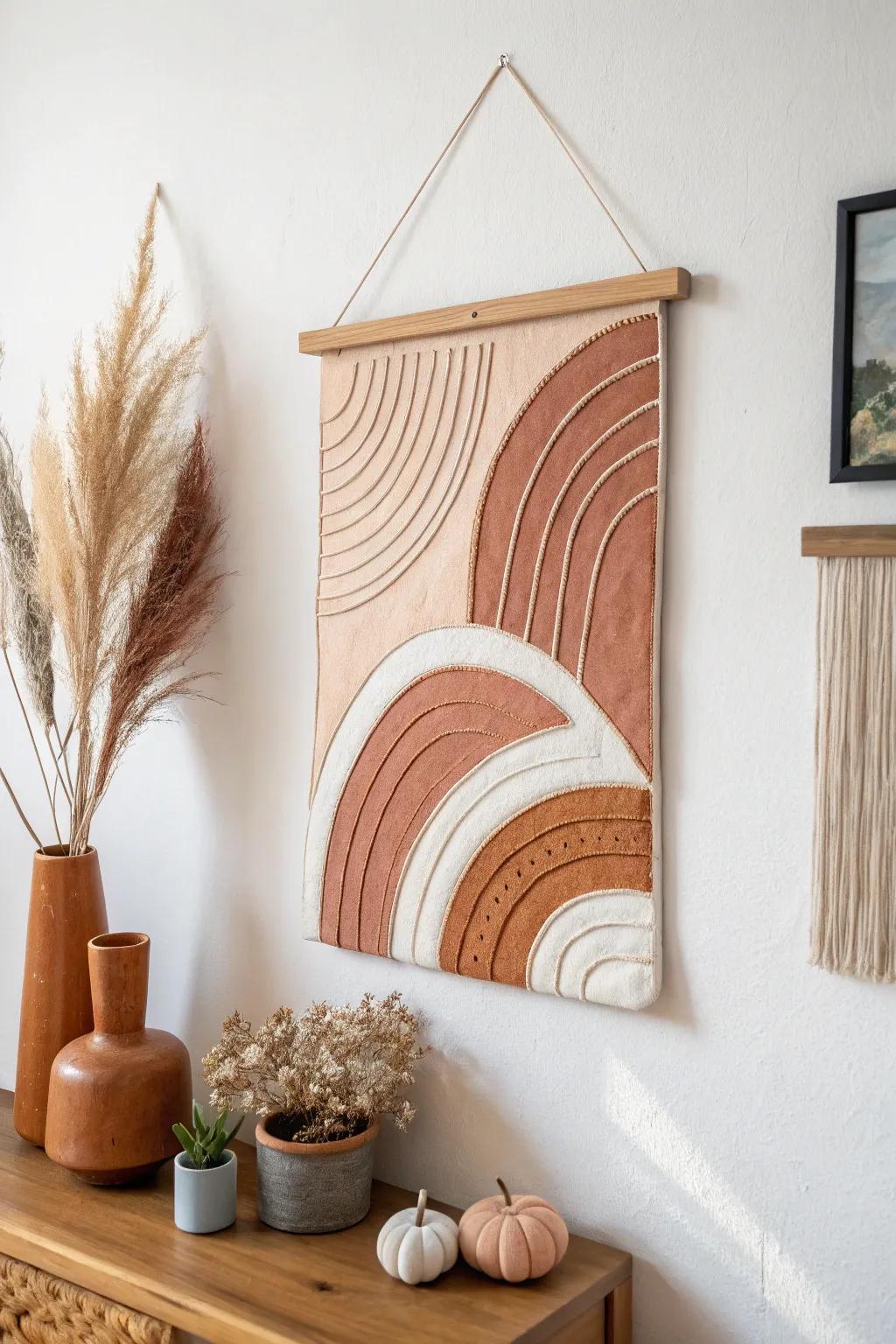 Elevate your space with the timeless elegance of handcrafted clay wall art.
