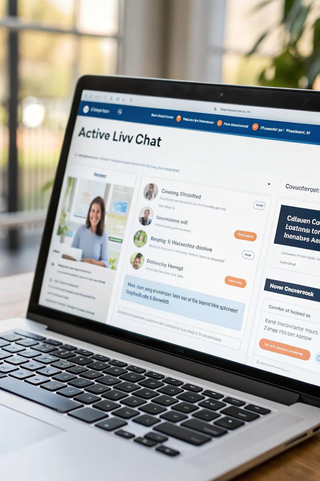 Live chat feature for instant customer interaction.