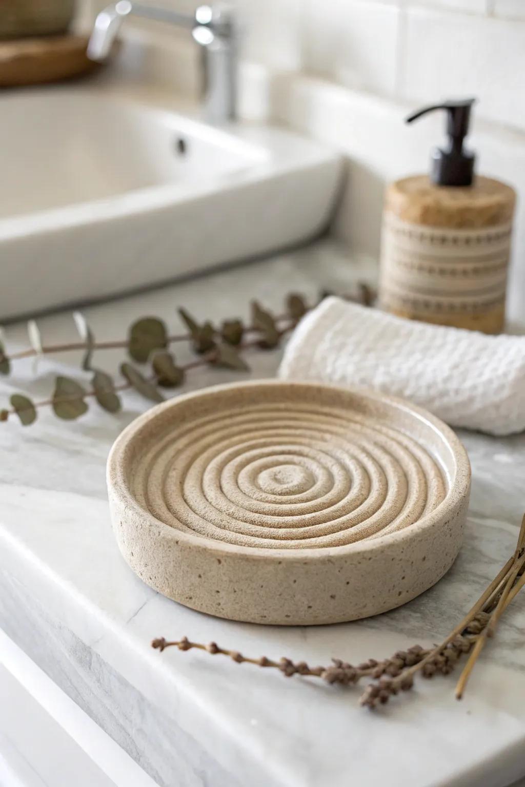 Elevate your bathroom decor with a handcrafted coil soap dish that blends minimalist elegance with boho charm.