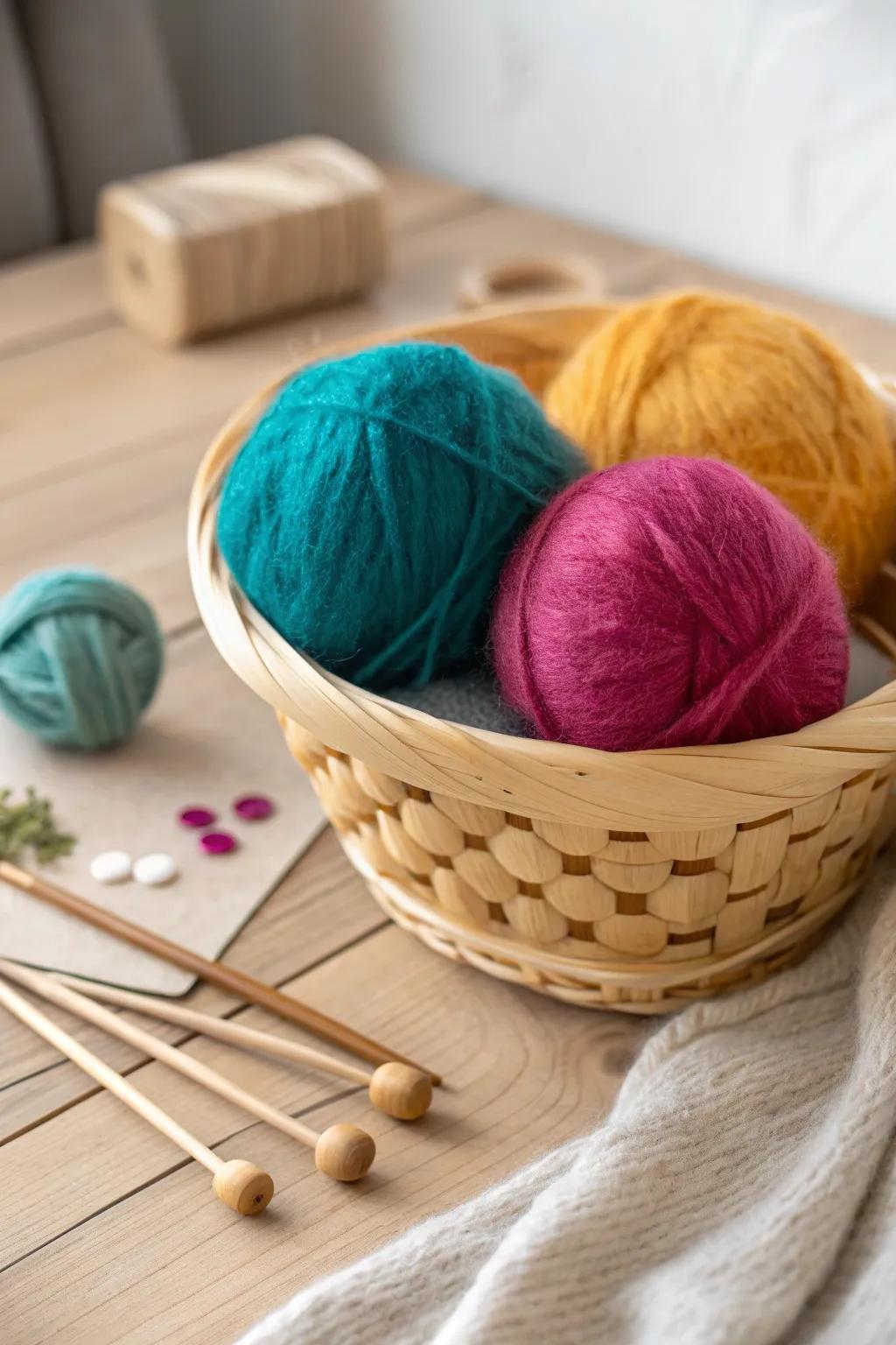 Discover the art of needle felting with this beautifully crafted beginner's kit. Unleash your creativity with vibrant wools and finely made tools, perfect for crafting your own fairy tale scenes.