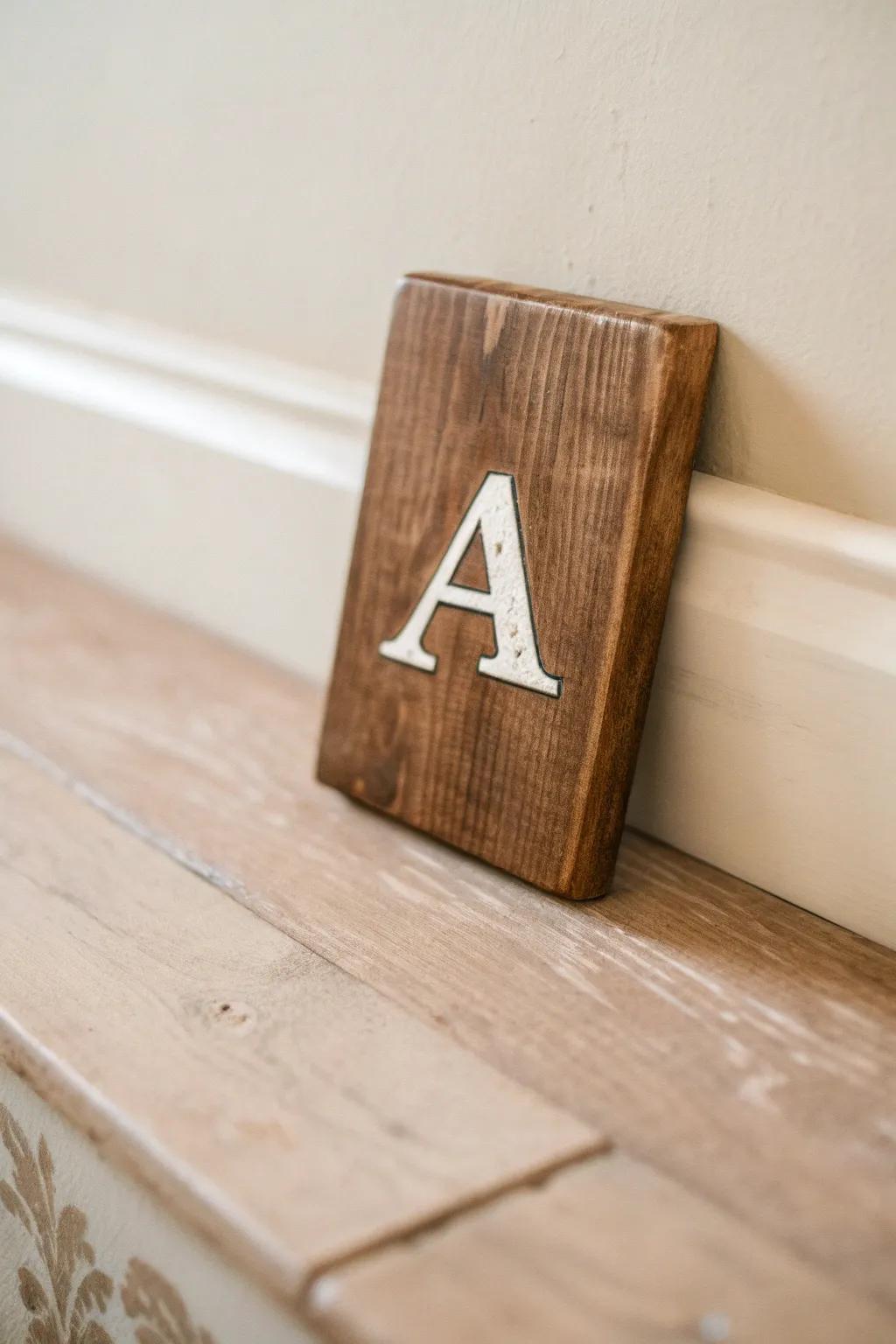 Craft timeless elegance with vintage-inspired wooden letter tiles, perfect for a personalized touch.