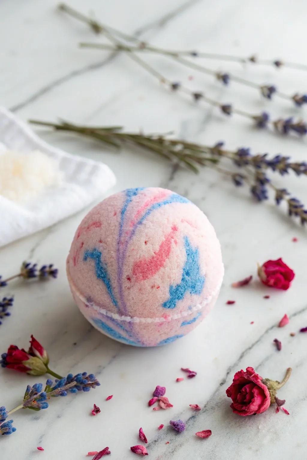 Indulge in a handcrafted spa moment with these vibrant bath fizzies, a perfect blend of simplicity and luxury.