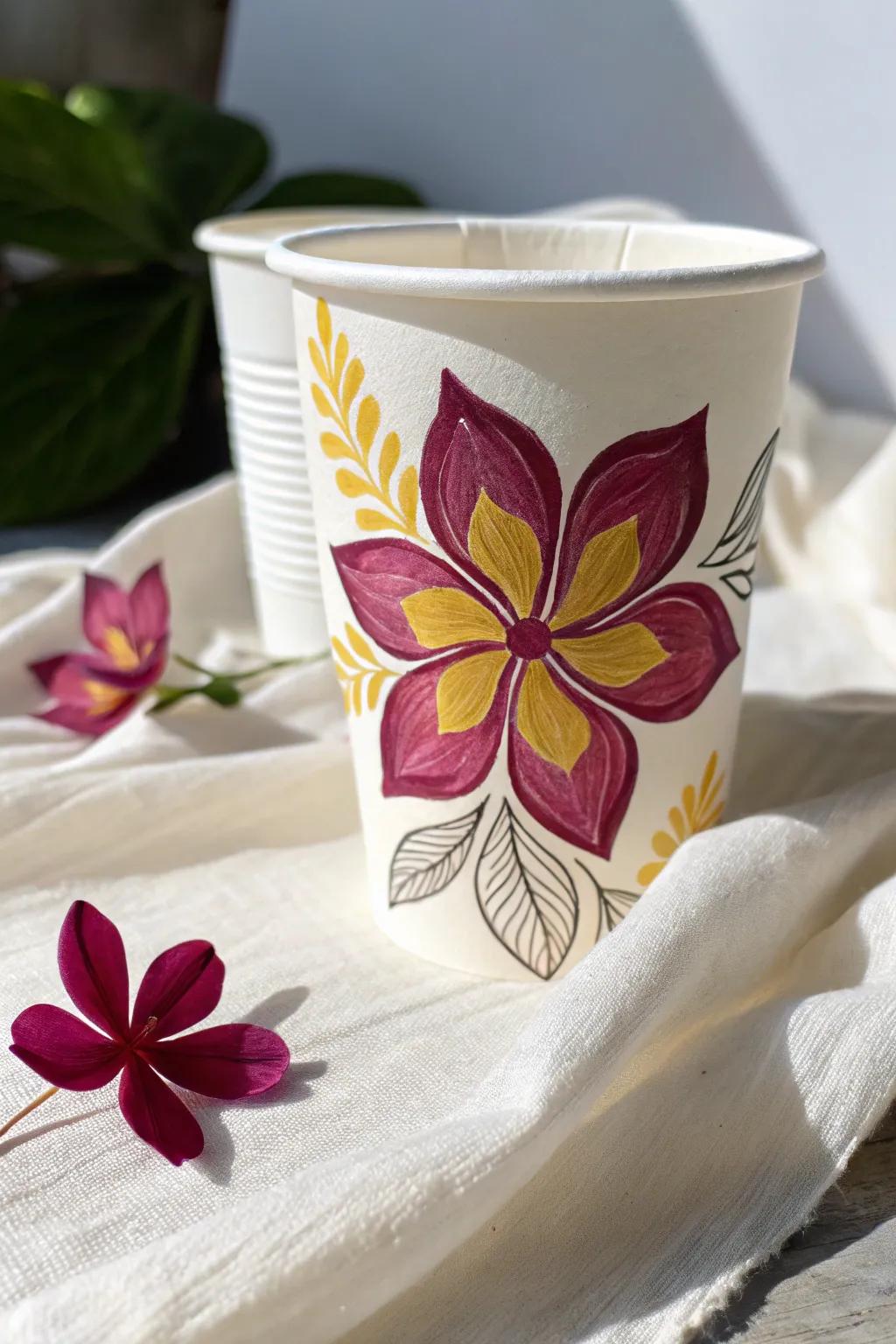 Blooming Creativity: Transform everyday foam cups into vibrant, everlasting blossoms!