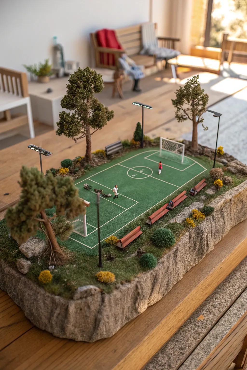 Craft Your Own Island Paradise: A Miniature Soccer Field Oasis
