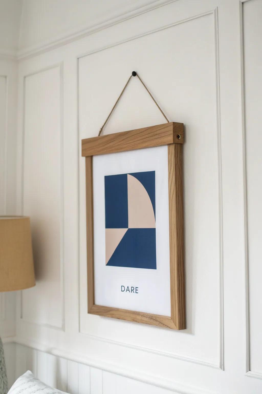 Embrace simplicity and elegance with this minimalist 'Dare' poster—where bold design meets natural beauty.