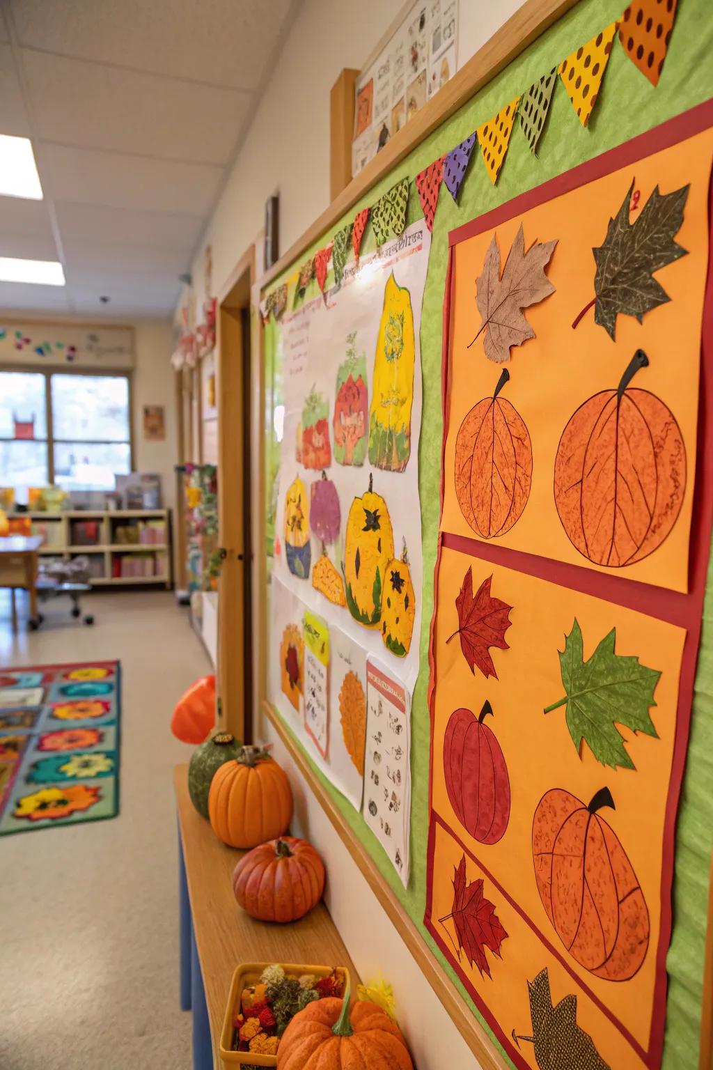 Our Patch board with unique child-made cutouts.