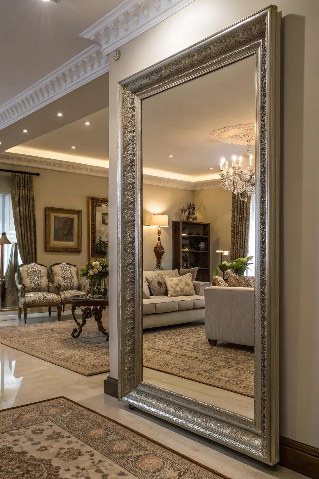 Mirrors that enhance light and space in the home.