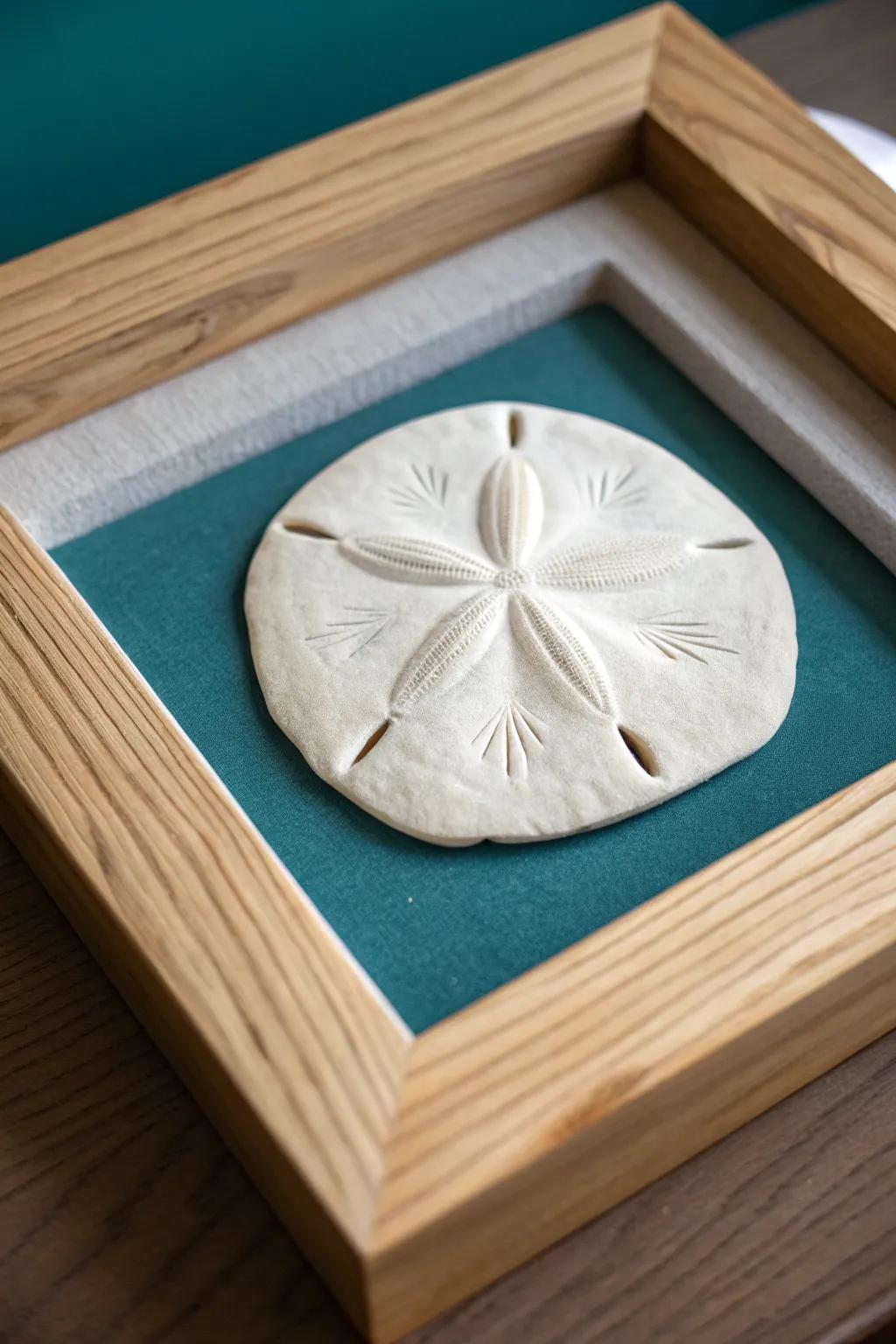 Elegance in simplicity: a sand dollar centerpiece that captures the essence of coastal charm.