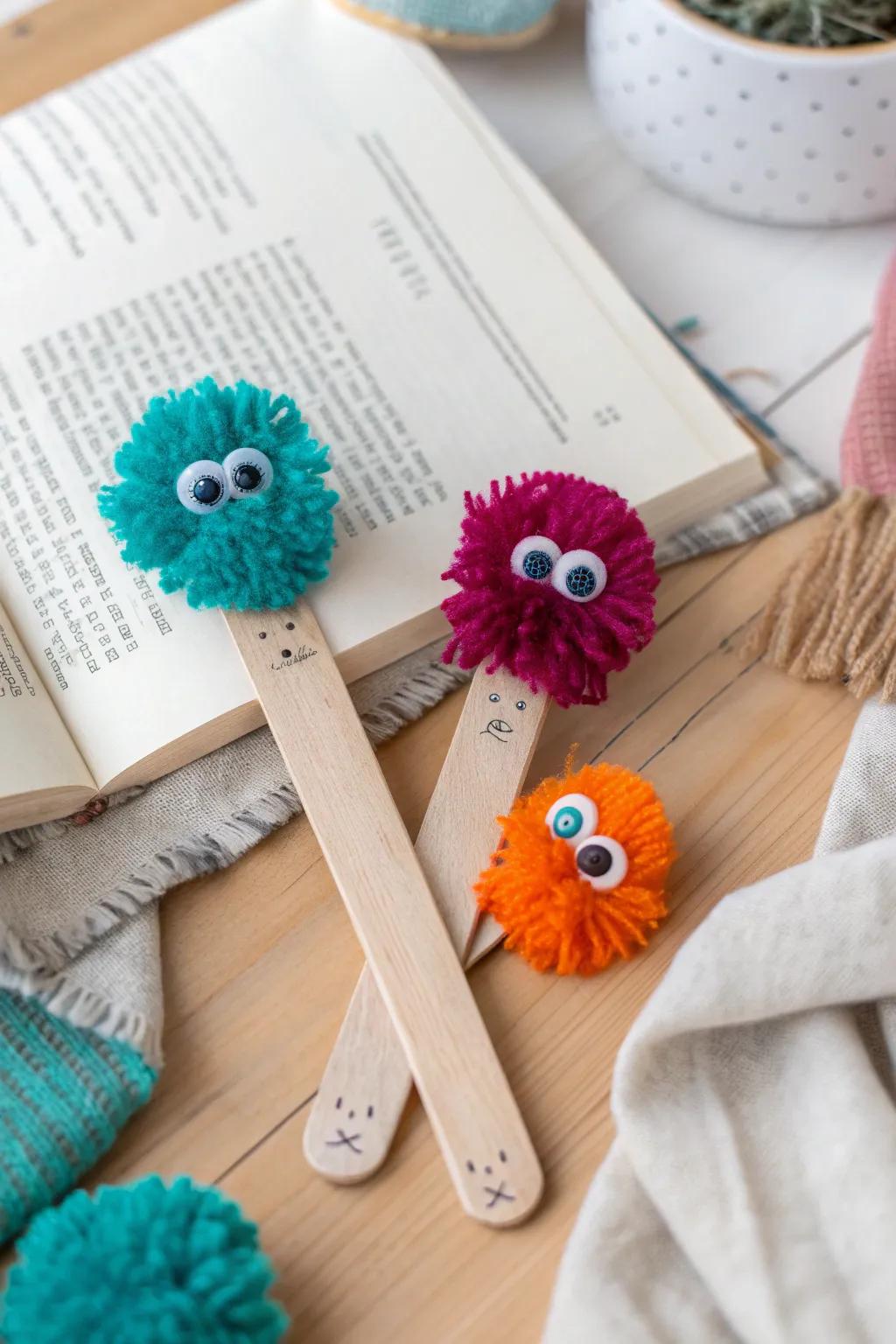 Bring a touch of whimsy to reading time with these playful monster bookmarks!