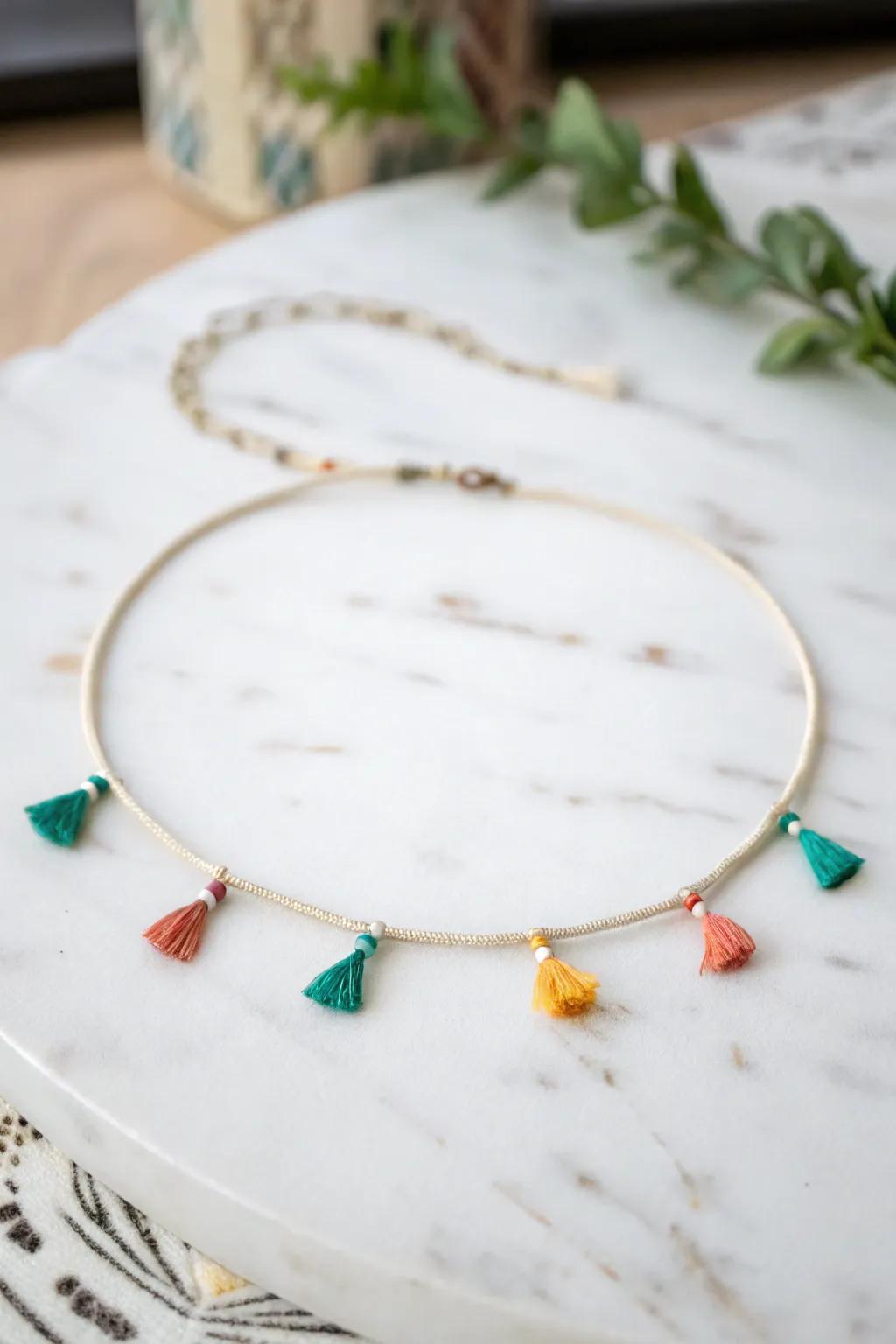 Elevate your style with a touch of tassel magic. Perfect for any outfit!