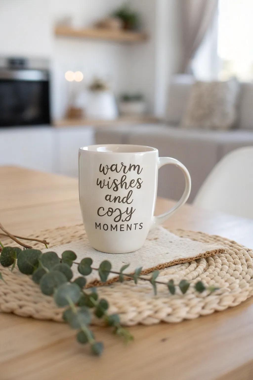 Capture the spirit of the season with a personalized touch - a cozy reminder of warmth and heartfelt wishes.